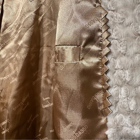 Dennis by Dennis Basso Faux Fur Rosette Coat - Picture 10 of 12